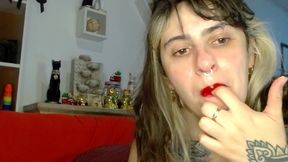 atm for dildos and cock, throatfuck until facial and swallow