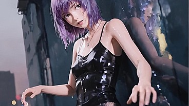 Ghost-Shell Heat — She Lets Control Slip on Purpose.