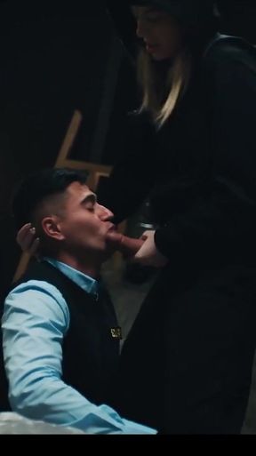 Blonde Femdom Futa Girl Filling Her Submissive Boy With Cum   Clip 1
