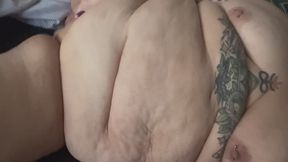 BBW finger fucking herself until she cums