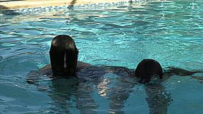 Wet Lesbian Swimming Pool Hair Fun With Katy Faery & Sorceress Morgana (SD 720p WMV)