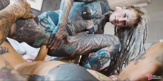 Saucy inked punk GF mind-boggling porn scene