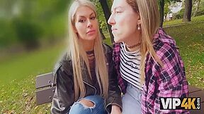 Hot And Playful Blonde Zlata Shine Is Cheating On Her Gf With A Big Boss