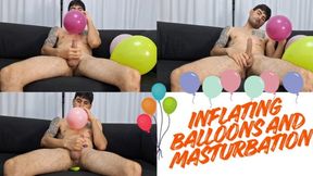 Inflating balloons and masturbation