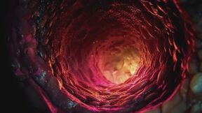 Goddess Digestion Ambience: 12 Min Stomach Gurgles & Fart from Inside Divine Belly | Vore Soundscape with Lopping AI Visuals