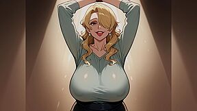 Blonde Gilf Hentai Porn