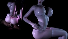 3D Huge Boobs Asian Whore Shaking Her Big Ass