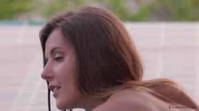 Hottest pornstars Elizabeth Ostrander, Betsy Blue in Crazy Striptease, Outdoor porn video