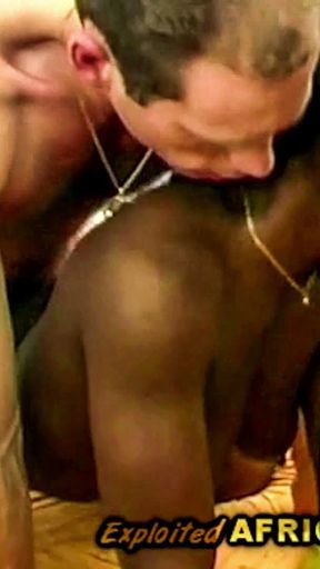 Pinkest Of Blacks Gets Fucked By White Men   Clip 3
