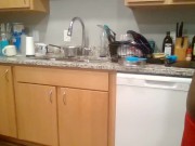 Me and this big ol' booty doing some house chores. :)