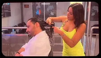 Latina Stylist's Seductive Salon Encounter: Hot Haircut Turned Erotic