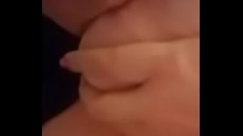 b. girl plays with her tits