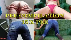 Solo Pee Compilation 15 x Pee