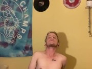 More teasing and edging my hard ftm cock.