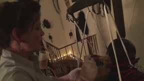 heavy rubber sadistic feeding assembly (mp4) part 4