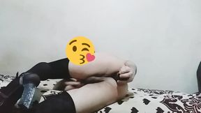 SofiBlack taking anal pleasure with dildo