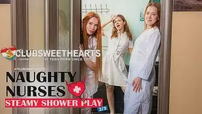 Naughty Nurses: Steamy shower play ⅔ by ClubSweethearts