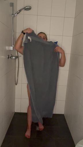 Thrilling moment from &quot;shower binkini masturbation hot water jet wet tremble twitch moaning orgasm i&#039;m cumming&quot;