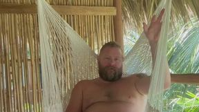 Bear Jerks Off in Hammock