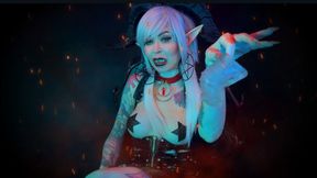 Hell's Toilet Training with Demoness Baal - CHASTITY, PEE, EDIT , COSPLAY
