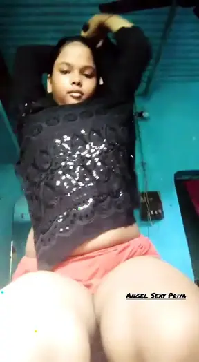 Homemade 5 Black dress Sexy Desi girl