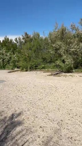 Public car park jerk off