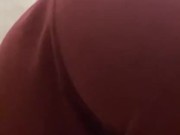 Sexy girl in public toilet