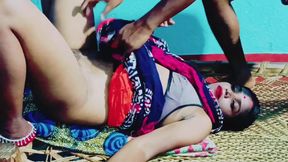 Som Bhabhi was fucked by her rope while she was lying on the cot, Bhabhi ji moaned a lot.