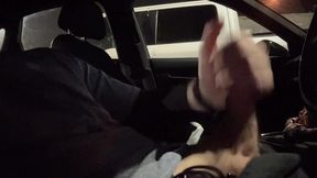Load Moaning and hard cock! \\ Public in the car!!