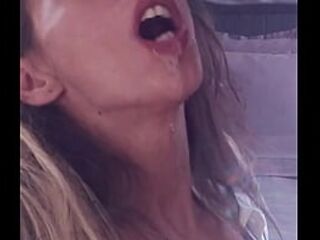 Candie Cross locked on the camera, face already a ruined mess — I slap that slut hard and spit on her, watching it cling like glue.