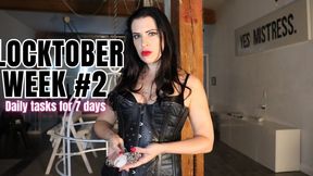 Locktober Week #2 - Daily Tasks for 7 Days - Mistress Justine Cross