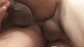 ”Young Latino gives blowjob in kitchen & takes huge cock raw”