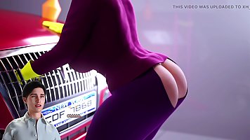 My MILF stepmom stuck in the garage (3D Hentai)