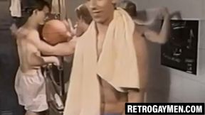 Slim young homo takes shower anal from thick dick