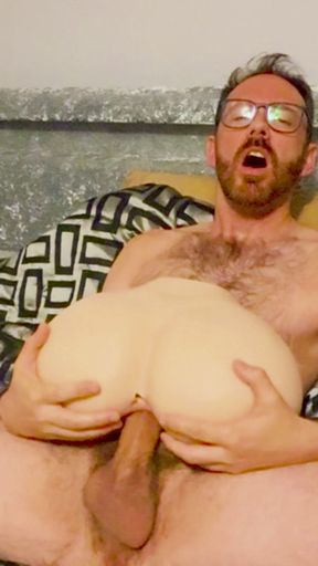 Big Dick Stroking Using My Grace Ass Doll by Tantaly