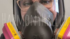 Nurse Harmony Swabbing Your Throat for Bird Flu in a 3M Respirator