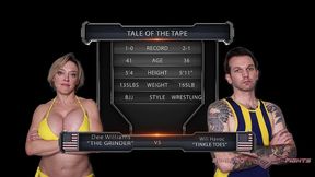 dee williams vs will havoc mixed wrestling
