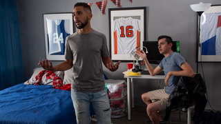 Chris takes it upon himself to make Ricky's cock hard