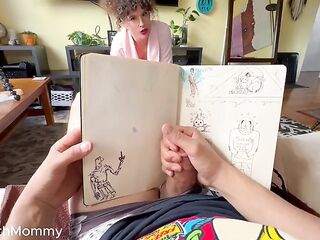 Homework Helper Stepmom Joins The Jerk Session & Gets Her Booty Pounded - Most good Nut Of His Life!