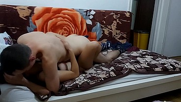 Romantic sex with girlfriend - college teens