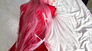 Zero Two gets fucked in every hole anal creampie cosplay