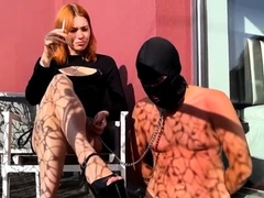 Goddess Aven - Goddess Uses Her Slave As An Ashtray