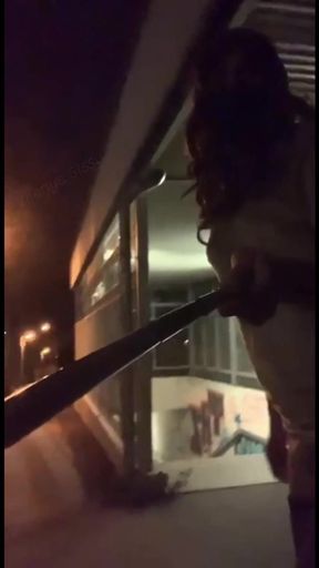 A Little Whore Fucks Herself with a Dildo in Transition