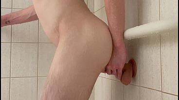 Twink Ass Play, Dildo Ride, and Precum Hole Tease