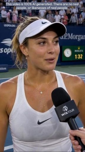 Athletic blonde pro goes wild with AI-generated fake booty in public