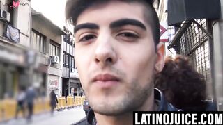 Latino hunk earns cash taking bare dick deep