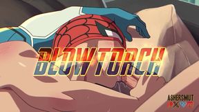 Blow torch Spider-Man & Human Torch yaoi animation teaser gangbanged