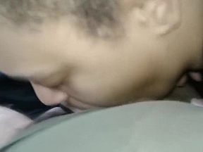 Blowjob in the car by slutted yellowbone
