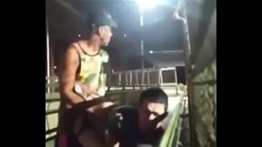 Levei cara na passarela fiz ele geme gostoso