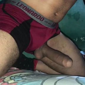 horny latin boy with a 25 cm cock cums rich - Jovenpoder